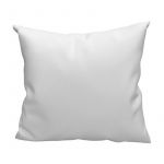 Soleil d'Ocre Oreiller blanc coton bio 65x65 cm NATURA, par Blanc