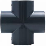 Jardibric Raccord pression PVC en croix ø50 mm