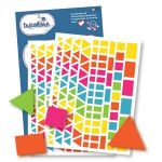 Gommettes formes géométriques - Rectangle - Triangle - 244 pièces