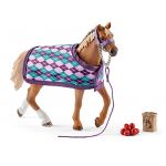 Schleich 42360 - Pur-sang anglais avec couverture