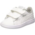 Puma Smash V2 L V Inf, Sneakers Basses mixte b&eacute;b&eacute;, Blanc White, 22 EU