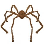 Ruedelafete D&eacute;coration Halloween avec araign&eacute;e g&eacute;ante marron de 128 cm (x1) REF/22701 - ptit clown