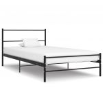 VidaXL Cadre de lit Noir Métal 90 x 200 cm