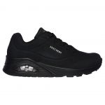 Skechers 73690-bbk_36, Sneakers Basses Femme, Noir, 38 EU