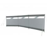Bo-Camp Brise-vent avec fenêtre Solid 500x140 cm Gris et anthracite