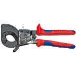 Knipex 95 31 250 - Coupe c&acirc;ble &agrave; cliquet jusqu'&agrave; 32 mm