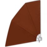 VidaXL Auvent Lat&eacute;ral Pliable de Balcon Terre Cuite 210 x 210 cm