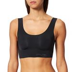 Sloggi Women's Zero Feel Top - Brassière taille L, beige/blanc/noir