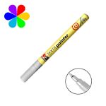 Marabu 011603078 - Marqueur pour tissu Textil Painter, gris, pointe ogive 1-2 mm