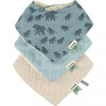 Trixie Lot de 3 Bavoirs Bandana - Enchanting Elephant