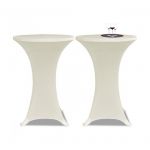 VidaXL 2 housses de table Ø70cm extensible