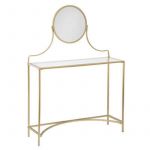 Coiffeuse avec Miroir Vintage Déco "Artif" 139cm Or Prix