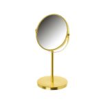 Wadiga Miroir Grossissant (x2) Double Face en Métal Doré 0,000000