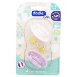 Dodie Sucette Gaia +0m Caoutchouc Ronde Rose Lot de 2