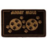 Pet Rebellion Tapis de Repas pour Chien Noir 40 x 60 cm