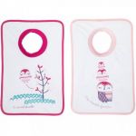 Babycalin Lot de 2 bavoirs passe-tête Chouette