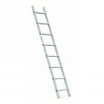 Echelle simple StablePro 8 marches en aluminium, légère et durable, hauteur de travail maximale 3,2m, garantie 5 ans, charge maximale 150kg, Hostrom