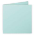 Clairefontaine 21833C - Carte pliée Pollen 135x135, 210 g/m², coloris vert jade, en paquet cellophané de 25
