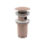 Alca Bonde pour lavabo clic-clac 5/4 " Avec trop-plein, Rose Gold (A392-RG-P)