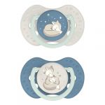 Difrax Sucette dynamique Nuit & Jour BLEU