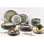 Service Les Essentiels Genesis bleu/gris kaki - 18 pi&egrave;ces