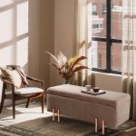 [en.casa] - Banc de rangement Dals 100 x 40 x 42 cm marron