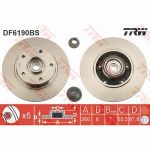 Trw Jeu de 2 disques de frein DF6190BS d'origine