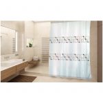 MSV Rideau de douche Polyester 180x200cm Porto Beige