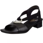 Rieker 62662, Sandales Bout fermé femme, Noir (Schwarz/schwarz), 38 EU