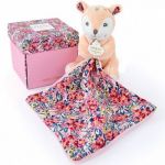 Doudou et Compagnie Doudou plat pantin Faon Boh'aime (12 cm)