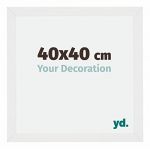 Your Decoration - 40x40 cm - Cadres Photo en mdf Avec Verre acrylique - Anti-Reflet - Excellente Qualité - Blanc Brillant - Cadre Decoration Murale