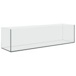 VidaXL Aquarium Avec Stockage Blanc Verre