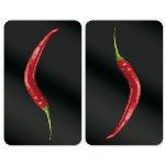 Wenko 2521380100 - 2 protèges plaque Universel Hot Peperoni