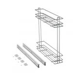 Emuca Porte-bouteilles extractible SupraMax, 150, Chrom&eacute;, Acier