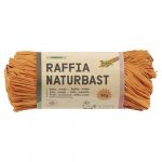 Folia Raffia Raphia naturel orange 9040, 1 pelote de 50 g de ficelle en m&eacute;lange de paille naturelle, id&eacute;al pour les travaux manuels, la d&eacute;coration ou pour les compositions florales, bouquets et autres