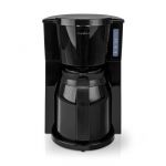 Nedis Machine à café 1L 8 Tasses Noir