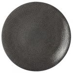 Medard de noblat Assiette plate en gr&egrave;s motif min&eacute;ral textur&eacute; D.27cm - Lot de 6 STONE Gris