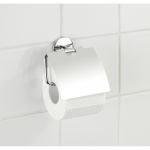 Wenko Dérouleur de papier hygiénique Cuba, avec couvercle