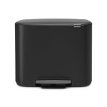 Brabantia 121463 Poubelle à pédale 36l noir mat bo pedal bin
