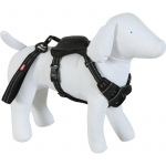 Zolux Harnais et laisse enrouleur intégré s noir pour petit chien max 12 kg