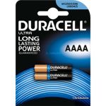 Duracell 2 piles Ultra AAAA alcalines (LR61) 1,5V 600 mAh