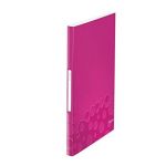 Leitz 4632-00-23 - Protège-documents Wow, 40 pochettes 21 x 29,7 cm, couv. polypro, rose métallique