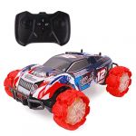 TURBO CHALLENGE - Expand Wheels - Drift - 098411 - Voiture Télécommandée - Rouge et Bleu - 1/16 - Prêt à Rouler - Batterie Rechargeable et Piles incluses - Plastique - À Partir de 6 Ans