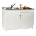 Neova Meuble sous &eacute;vier Sim NF &agrave; 2 portes (60 x 100 cm)