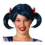 Atosa Perruque Bleu &agrave; Couettes pour Femme
