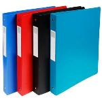 Exacompta Classeur 4 anneaux en polypropyl&egrave;ne format A maxi (dos 4 cm)