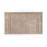 Tapis de bain beige LIGNUS en coton
