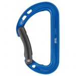 Petzl Spirit Mousqueton Doigt courb&eacute;, bleu/noir Mousquetons