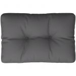 VidaXL Coussin de palette anthracite 60x40x12 cm tissu