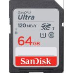 Sandisk Carte SDXC Ultra 64GB UHS-1 (120MB/s) (Class 10)